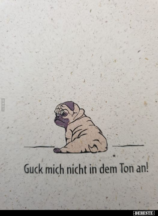 Guck mich nicht in dem Ton an!