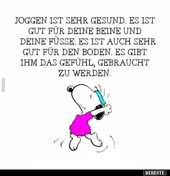 Joggen ist sehr gesund.. - Lustige Bilder | DEBESTE.de