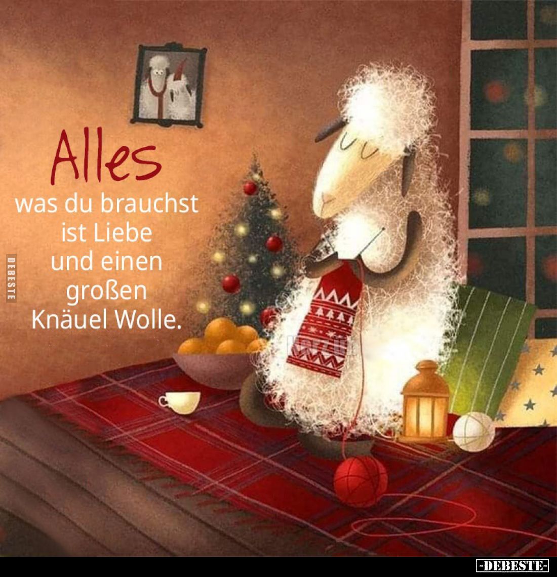 Alles
was du brauchst ist Liebe und einen großen Knäuel Wolle.