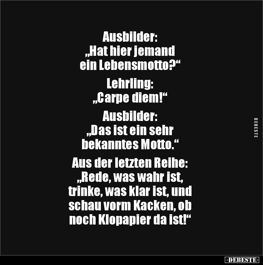 Ausbilder: "Hat hier jemand ein.." - Lustige Bilder | DEBESTE.de
