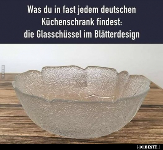 Was du in fast jedem deutschen Küchenschrank findest...