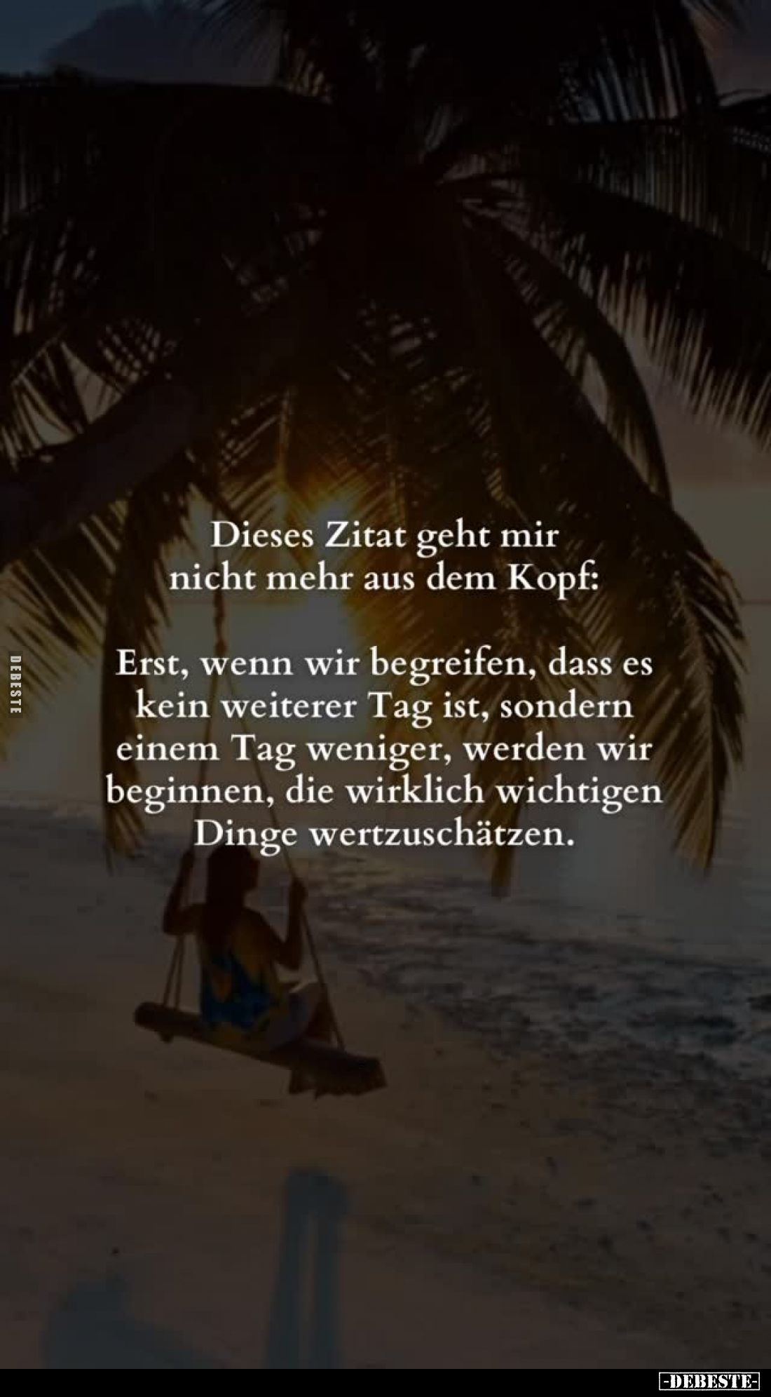 Dieses Zitat geht mir nicht mehr aus dem Kopf: Erst, wenn.. - Lustige Bilder | DEBESTE.de