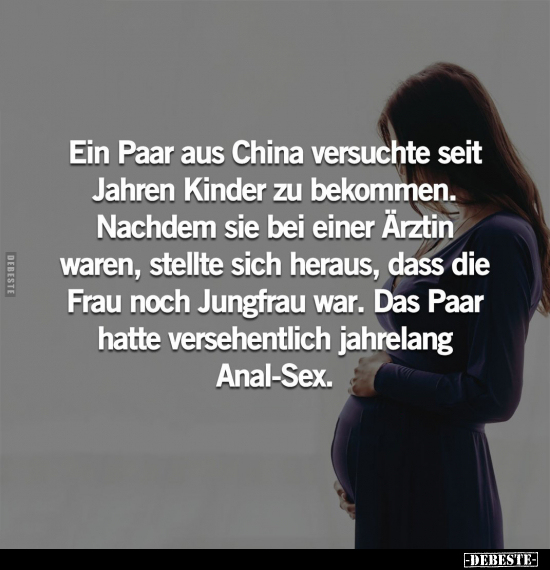 Ein Paar aus China versuchte seit Jahren Kinder.. - Lustige Bilder | DEBESTE.de