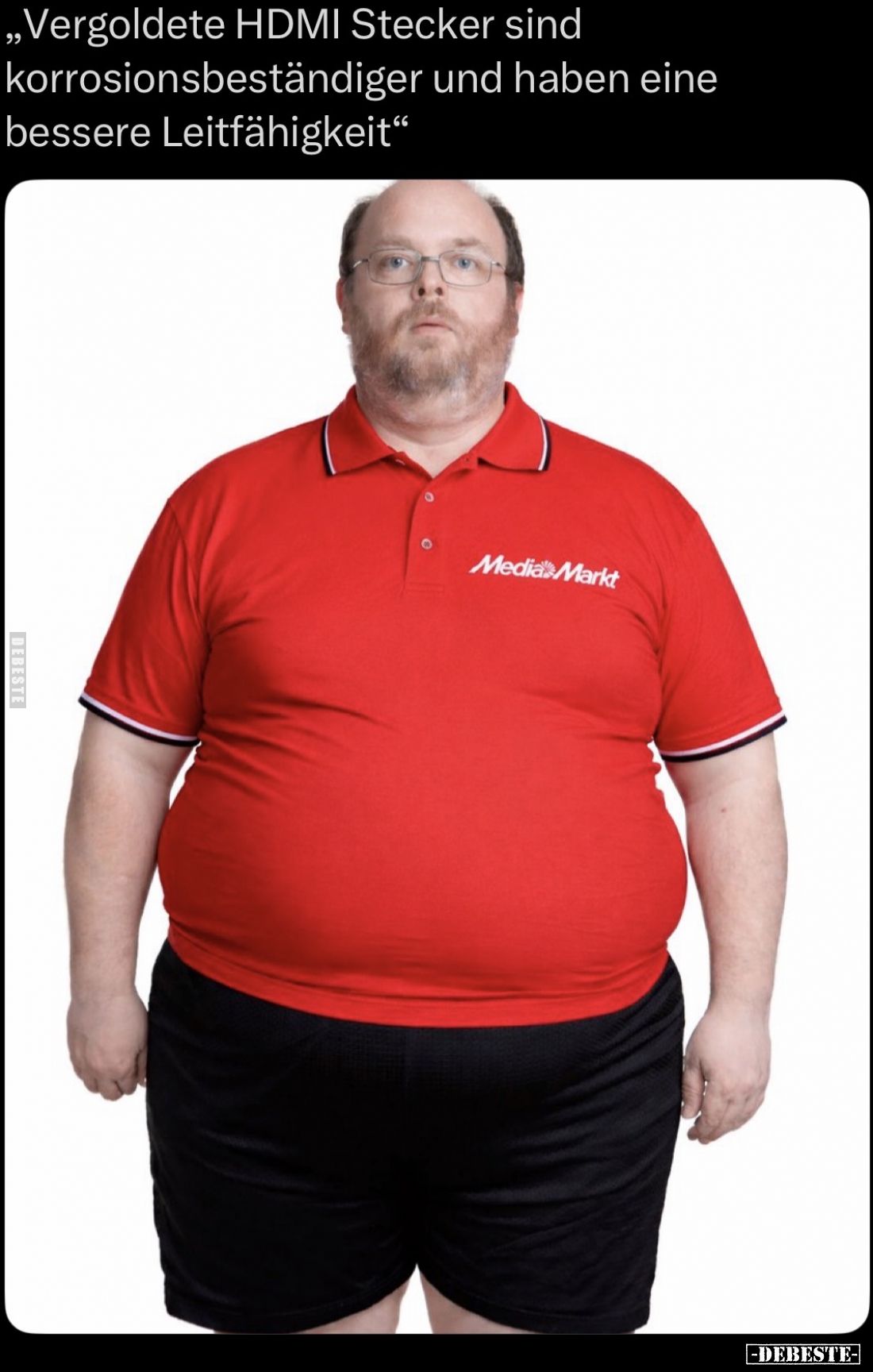 "Vergoldete HDMI Stecker sind korrosionsbeständiger und.." - Lustige Bilder | DEBESTE.de