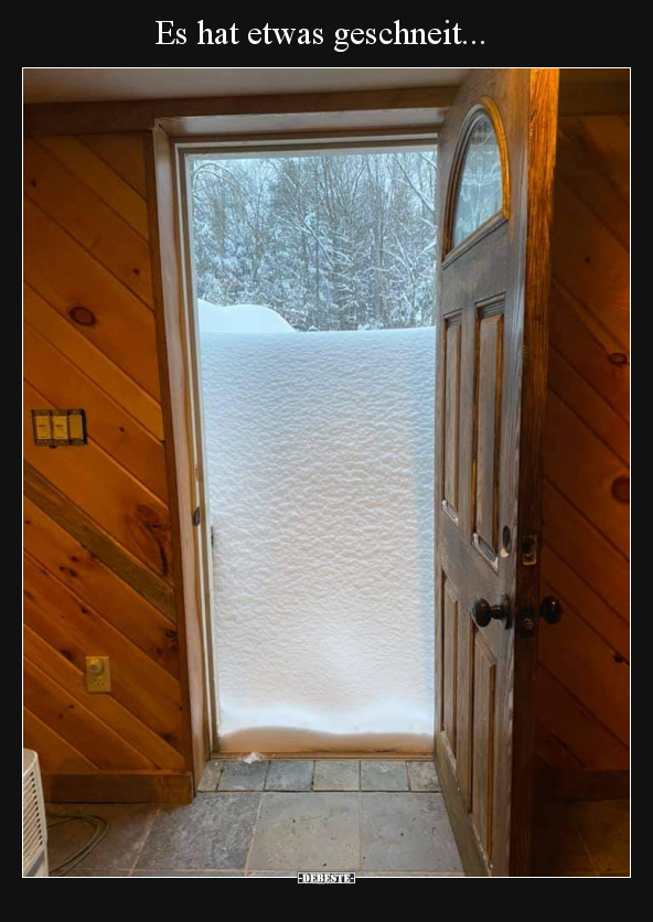 Es hat etwas geschneit.