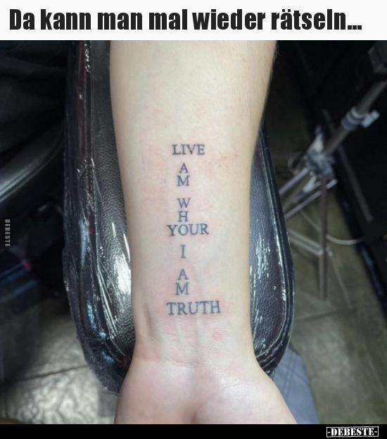 Da kann man mal wieder rätseln...