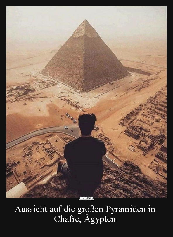Aussicht auf die großen Pyramiden in Chafre, Ägypten.. - Lustige Bilder | DEBESTE.de