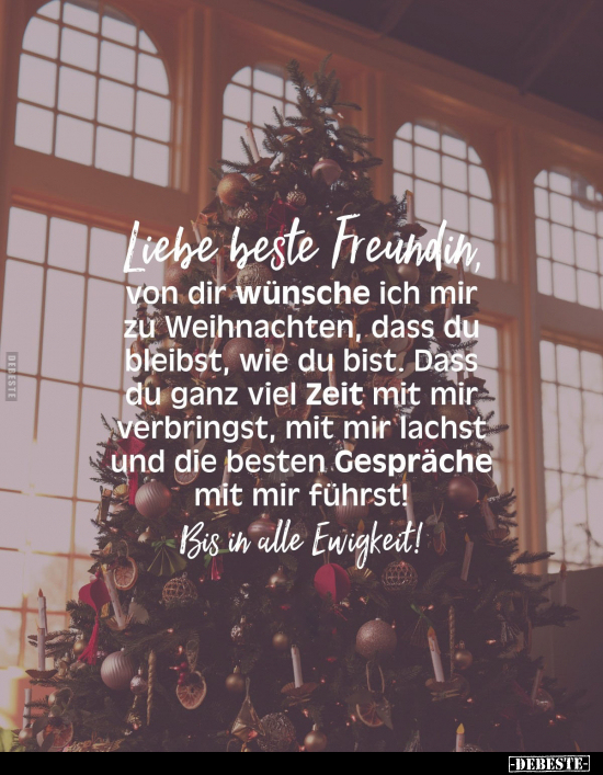 Liebe beste Freundin, von dir wünsche ich mir zu Weihnachten.. - Lustige Bilder | DEBESTE.de