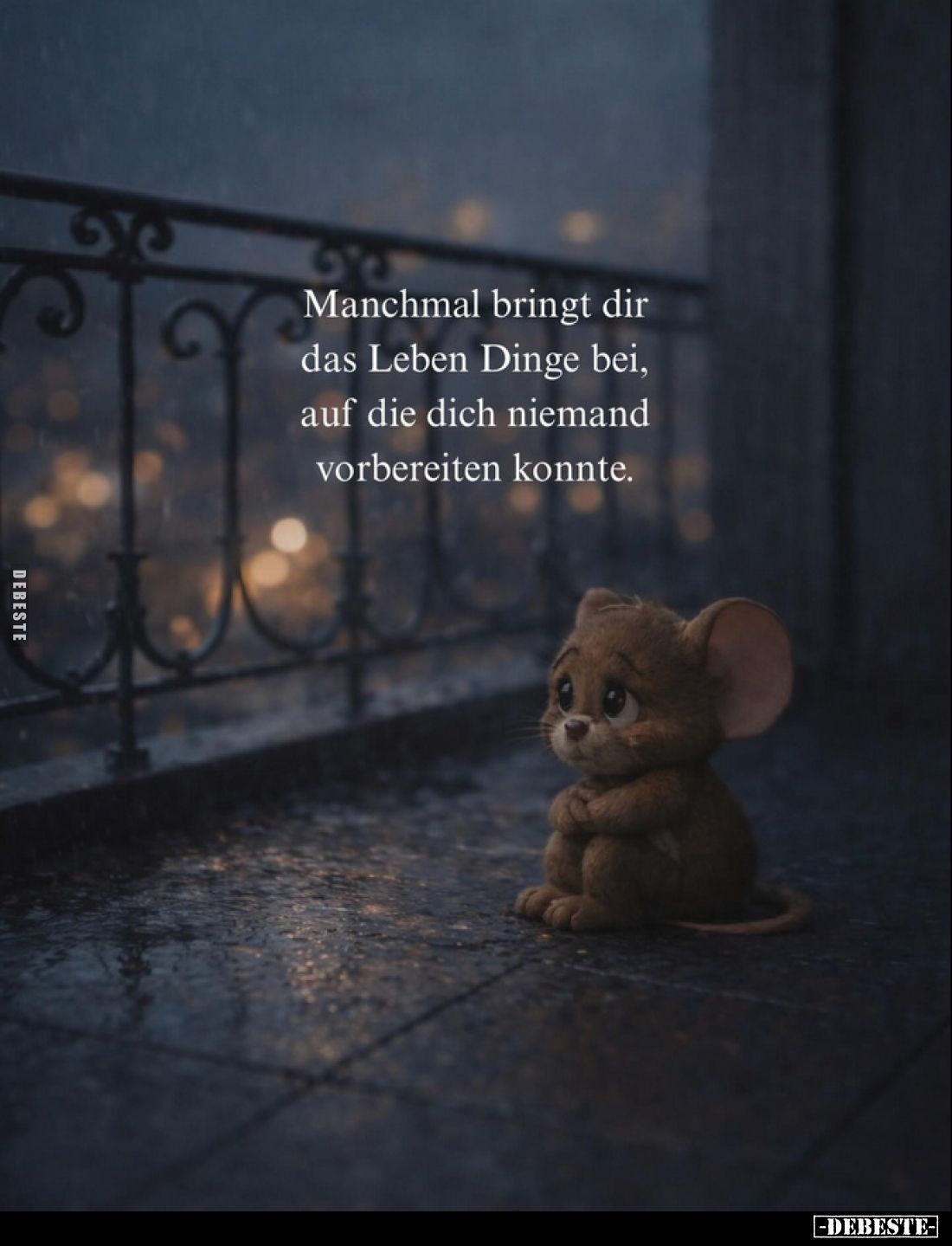 Manchmal bringt dir das Leben Dinge bei, auf die dich niemand vorbereiten konnte.