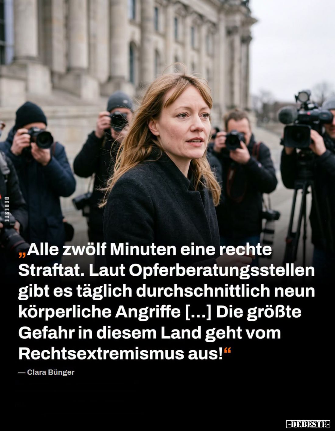 Alle zwölf Minuten eine rechte Straftat. Laut Opferberatungsstellen gibt es täglich durchschnittlich neun körperliche Angriff...