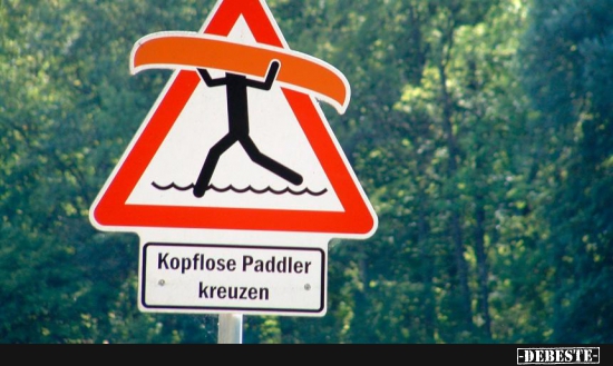 Kopflose Paddler kreuzen - Lustige Bilder | DEBESTE.de