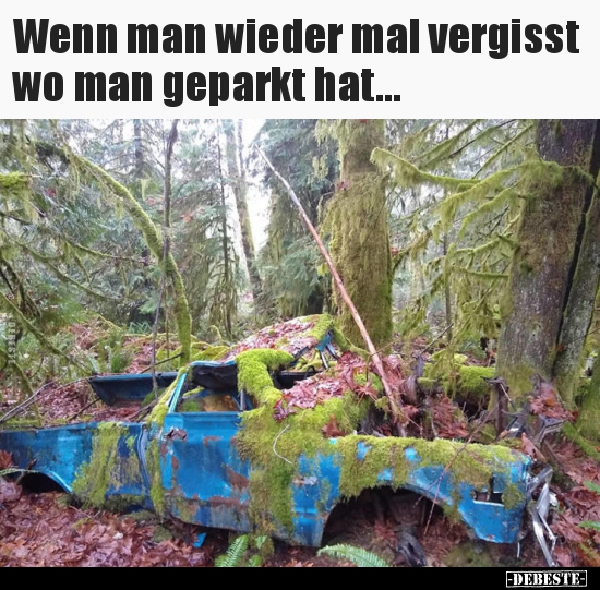 Wenn man wieder mal vergisst wo man geparkt hat...