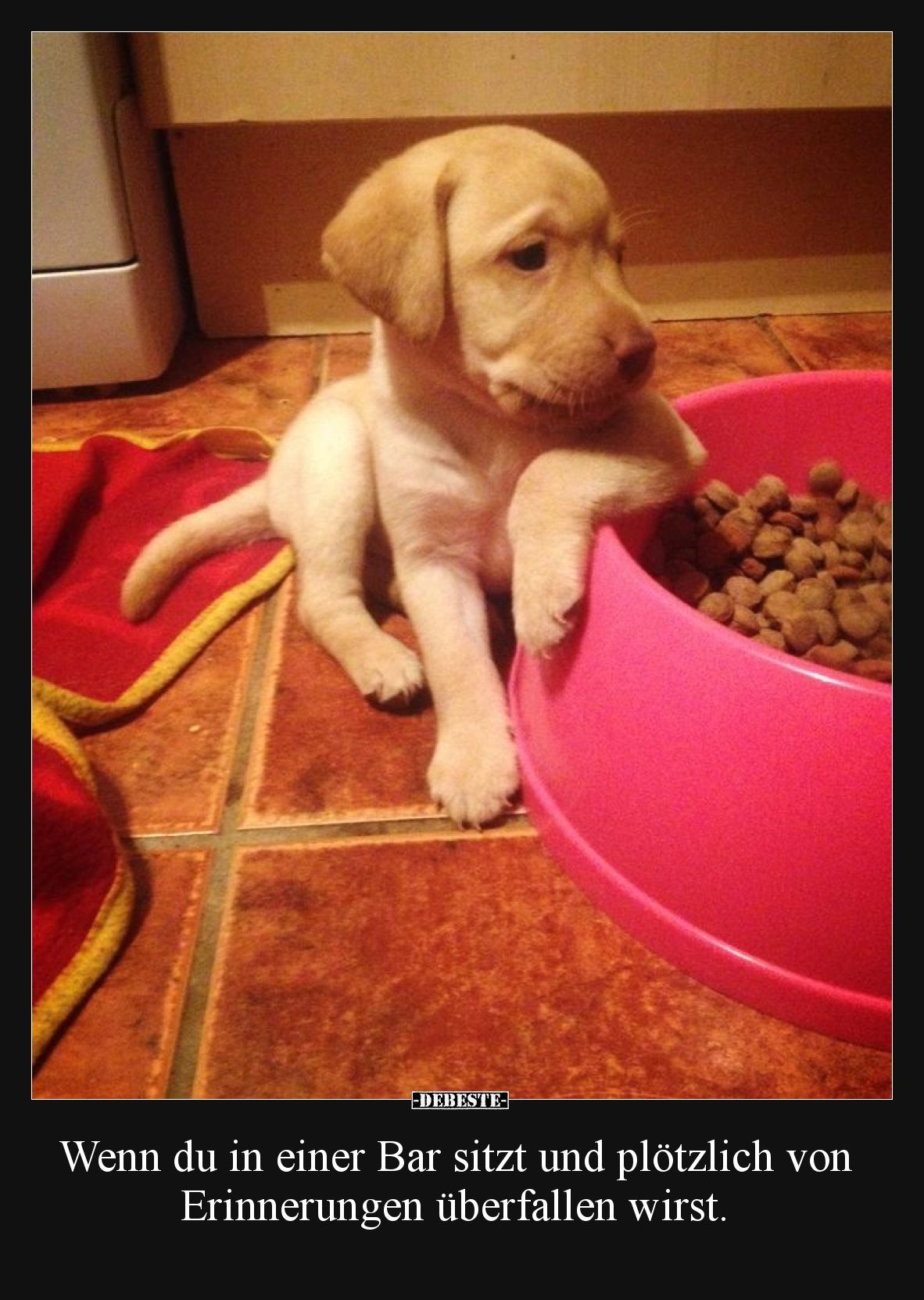 Wenn du in einer Bar sitzt und plötzlich von Erinnerungen überfallen wirst.