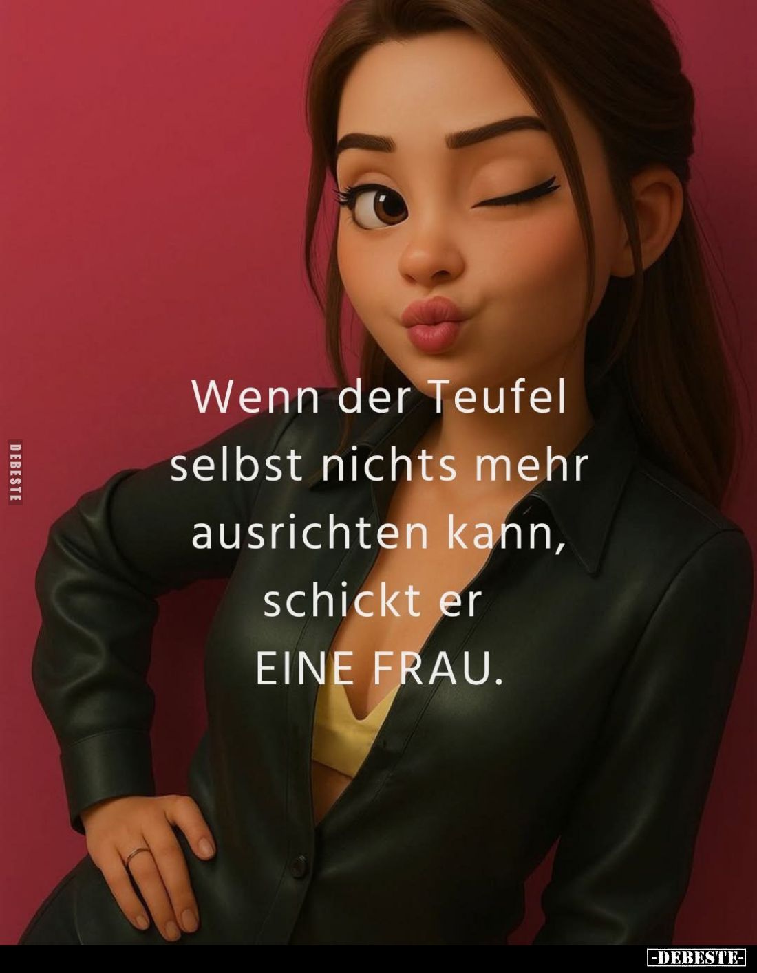 Wenn der Teufel selbst nichts mehr ausrichten kann, schickt er EINE FRAU.