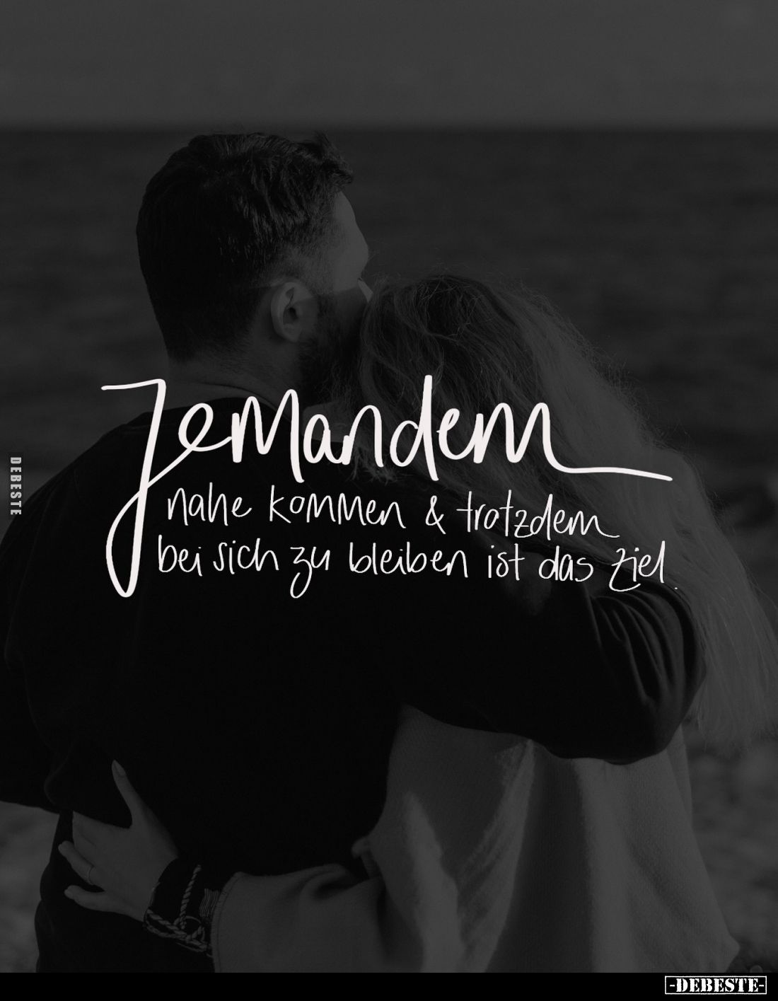 Jemandem nahe kommen & trotzdem bei sich zu bleiben ist das Ziel.