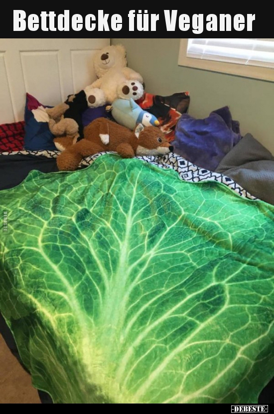 Bettdecke für Veganer..