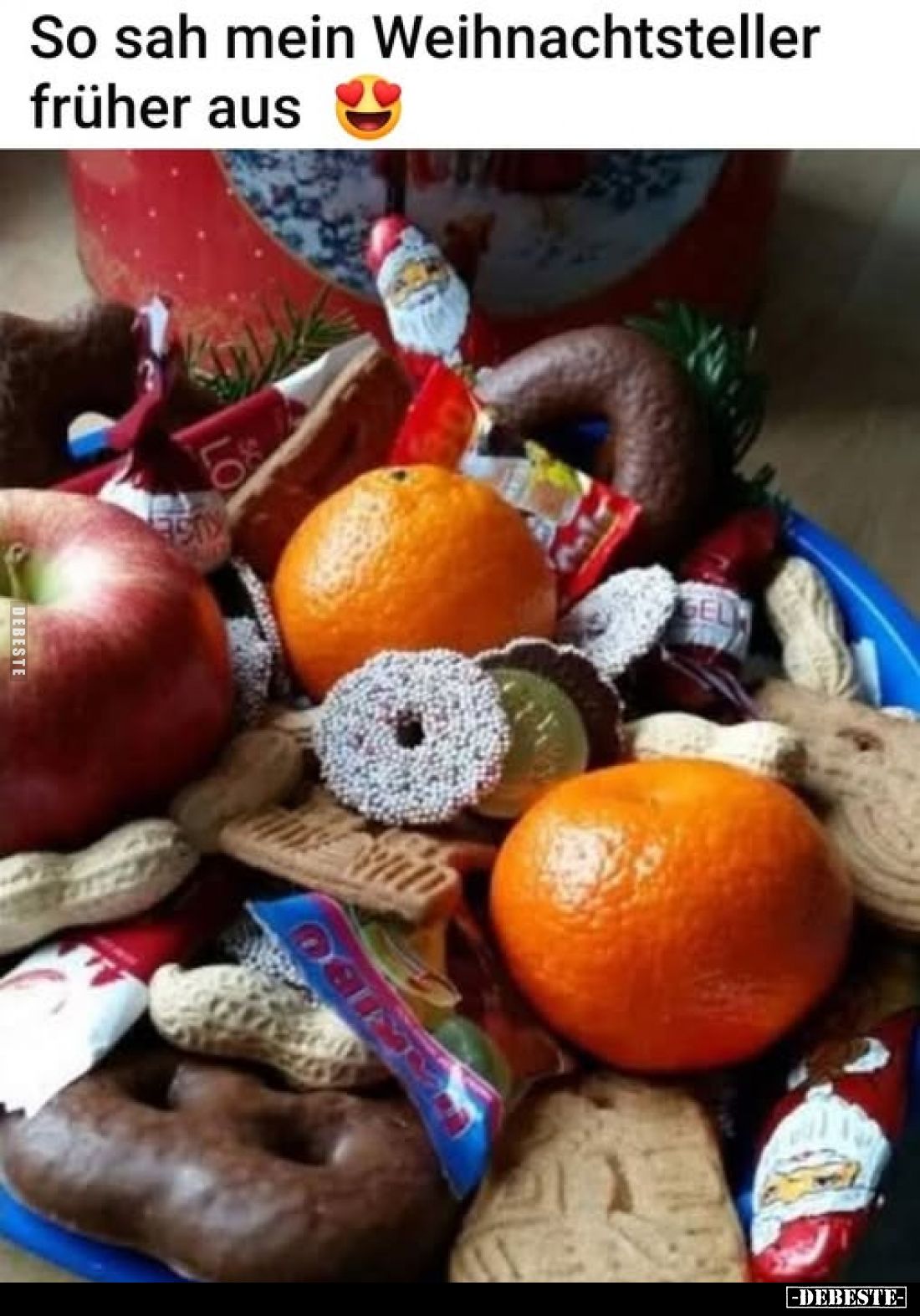 So sah mein Weihnachtsteller früher aus