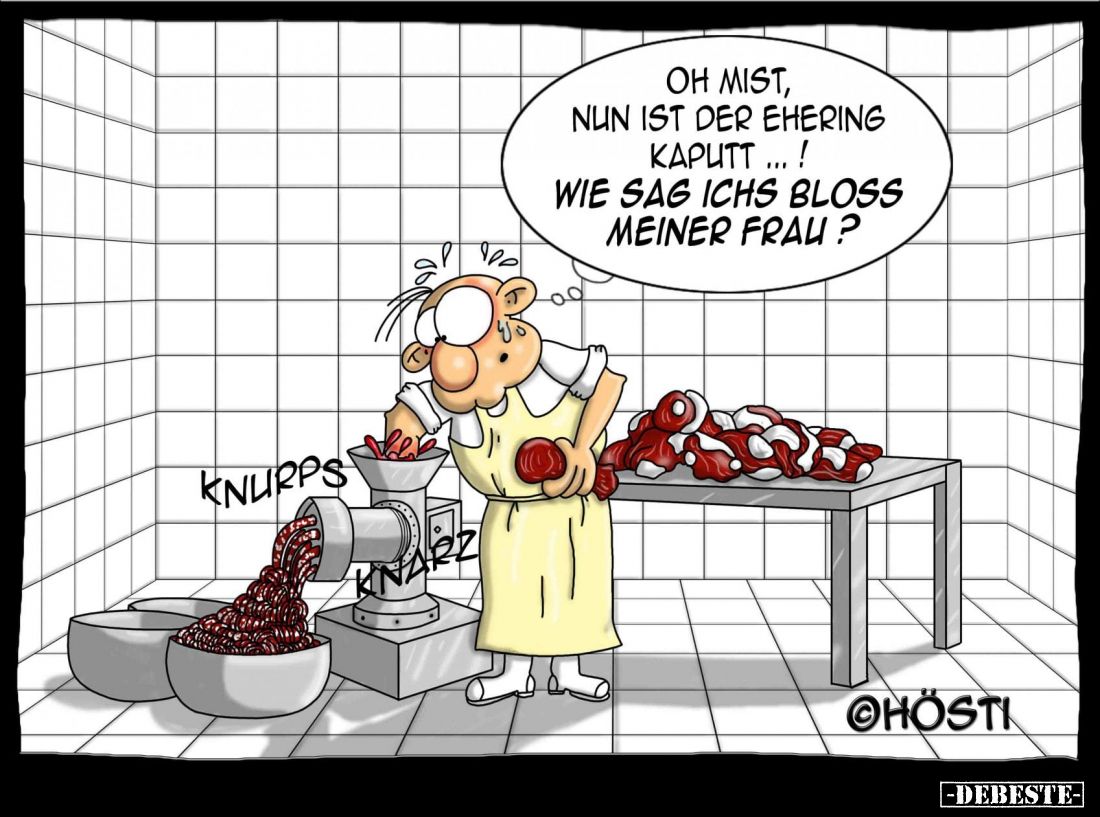 Oh Mist, nun ist der Ehering kaputt...! Wie sag ichs bloß meiner Frau?