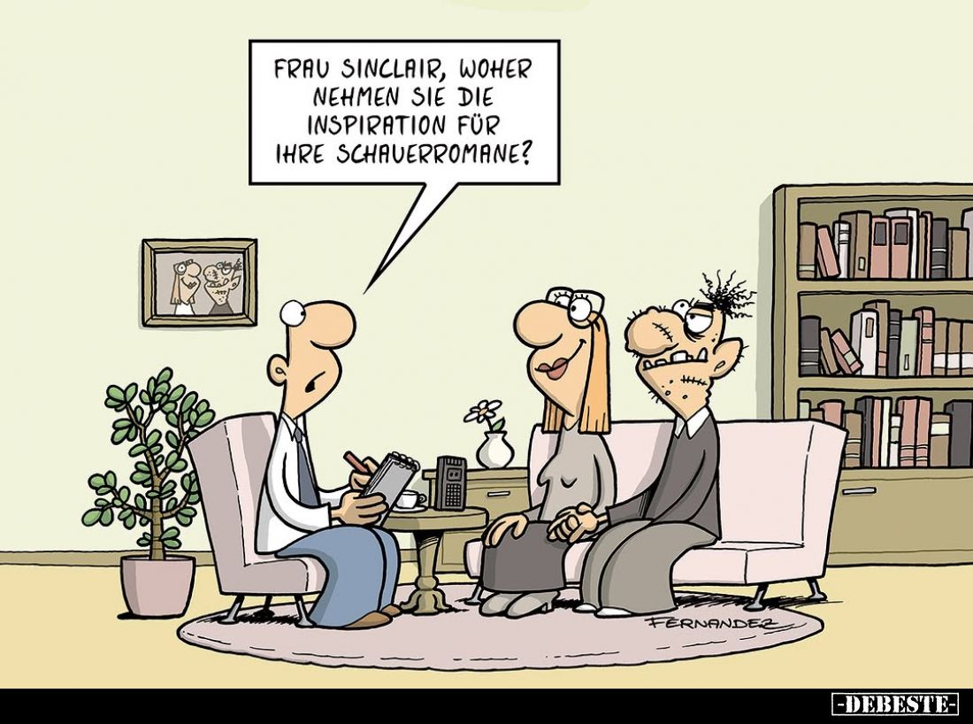 Frau Sinclair, woher nehmen sie die Inspiration für ihre Schauerromane?