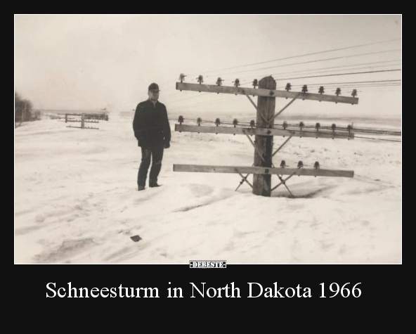 Schneesturm in North Dakota 1966.. - Lustige Bilder | DEBESTE.de