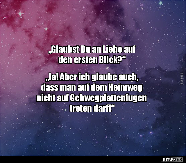 "Glaubst Du an Liebe auf den ersten Blick?"... - Lustige Bilder | DEBESTE.de