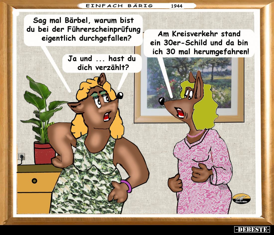 Sag mal Bärbel, warum bist du bei der Führerscheinprüfung.. - Lustige Bilder | DEBESTE.de