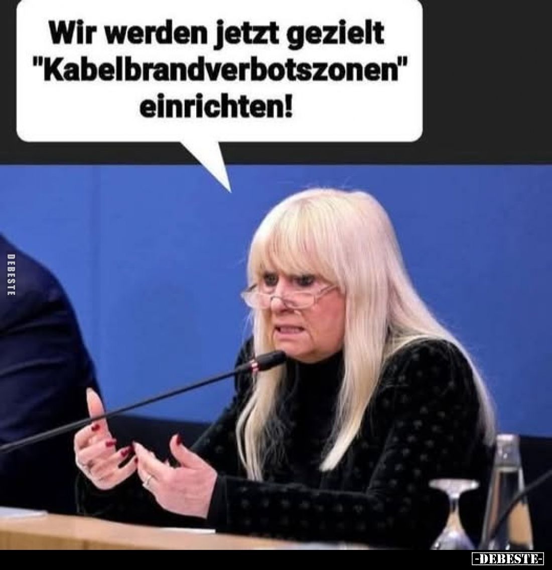 Wir werden jetzt gezielt "Kabelbrandverbotszonen" einrichten!