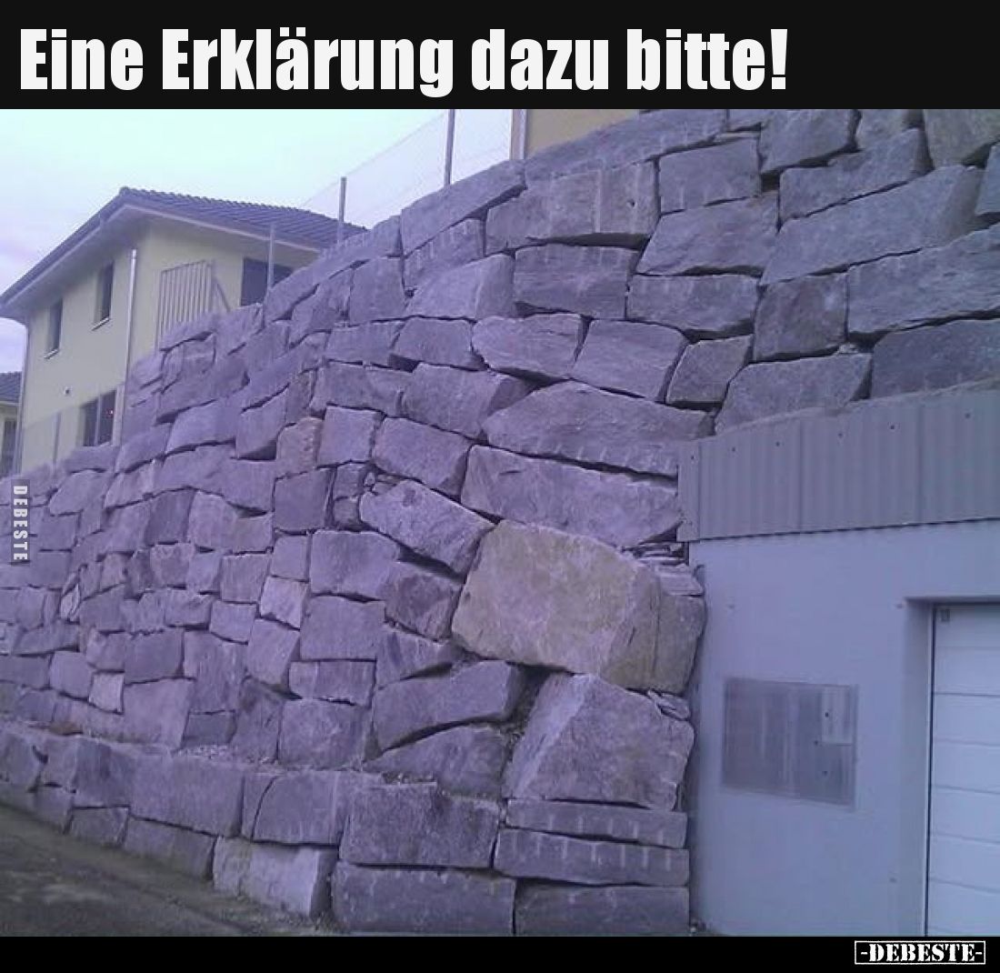 Eine Erklärung dazu bitte!