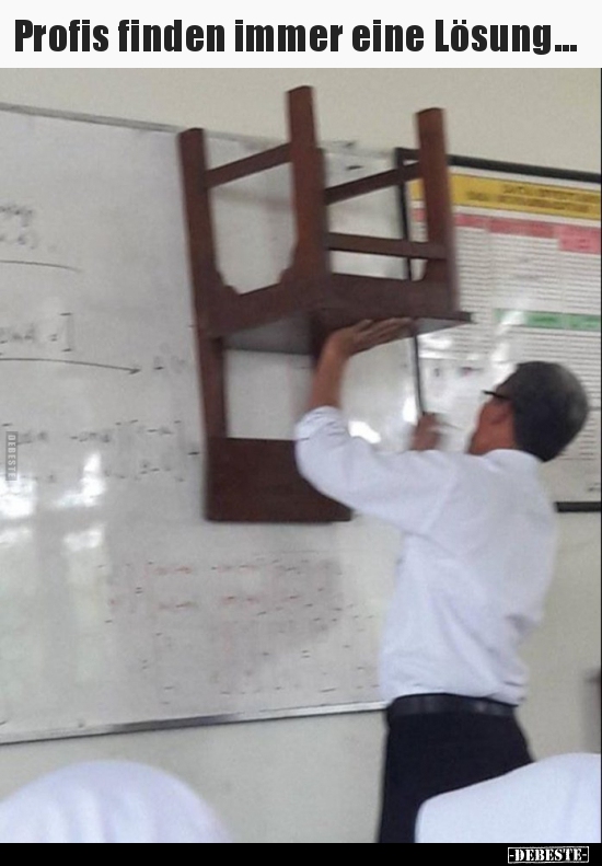 Profis finden immer eine Lösung...