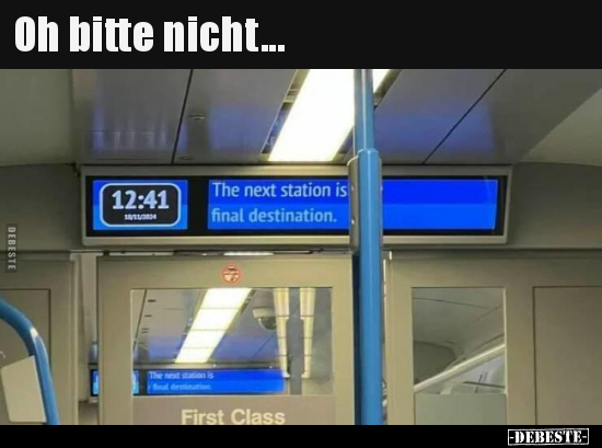 Oh bitte nicht...