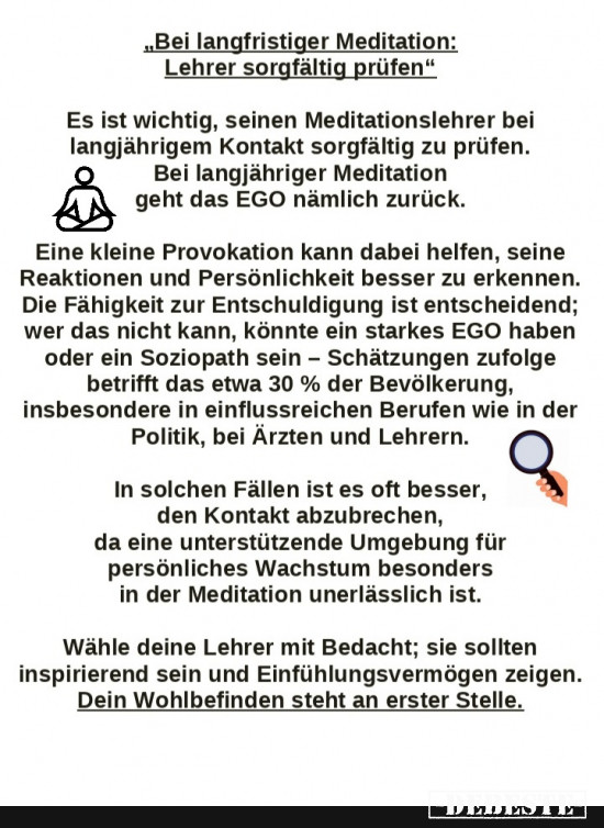 Meditations Lehrer Testen - Lustige Bilder | DEBESTE.de