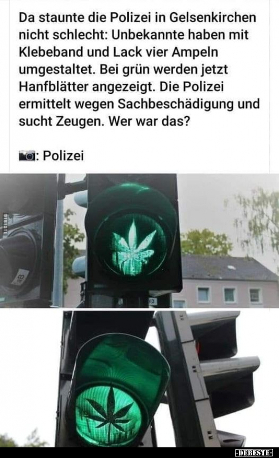 Da staunte die Polizei in Gelsenkirchen nicht schlecht.. - Lustige Bilder | DEBESTE.de