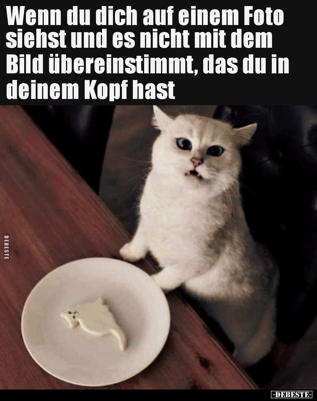 Wenn du dich auf einem Foto siehst und es nicht mit dem Bild übereinstimmt, das du in deinem Kopf hast.