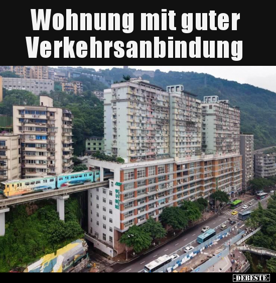 Wohnung mit guter Verkehrsanbindung..