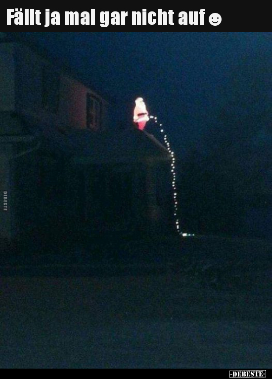 Fällt ja mal gar nicht auf☻..