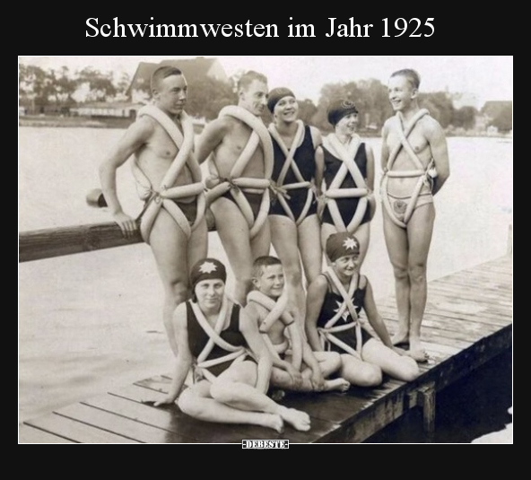 Schwimmwesten im Jahr 1925.. - Lustige Bilder | DEBESTE.de