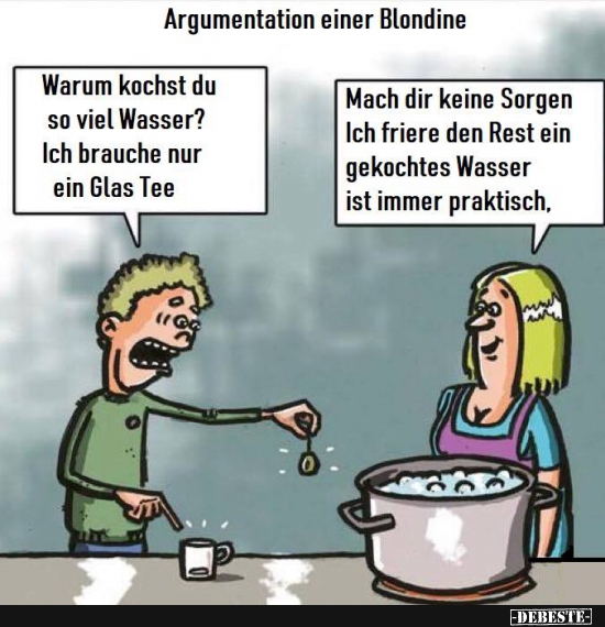 Argumentation einer Blondine.. - Lustige Bilder | DEBESTE.de