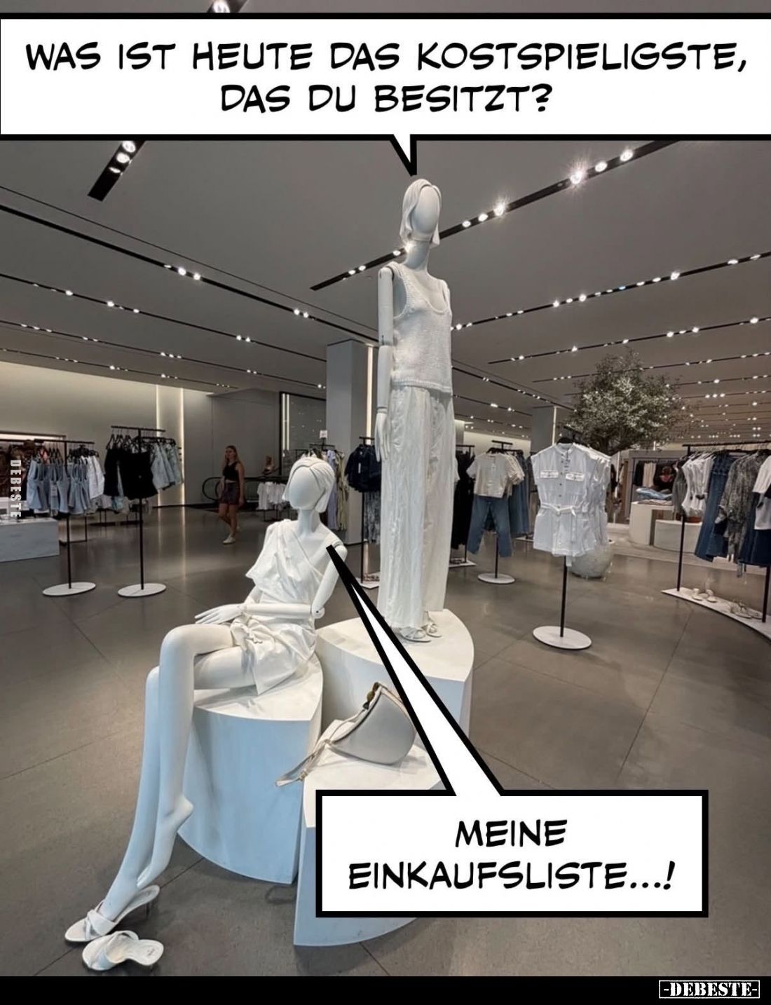 Was ist heute das Kostspieligste, das du besitzt? -
Meine Einkaufsliste...!
