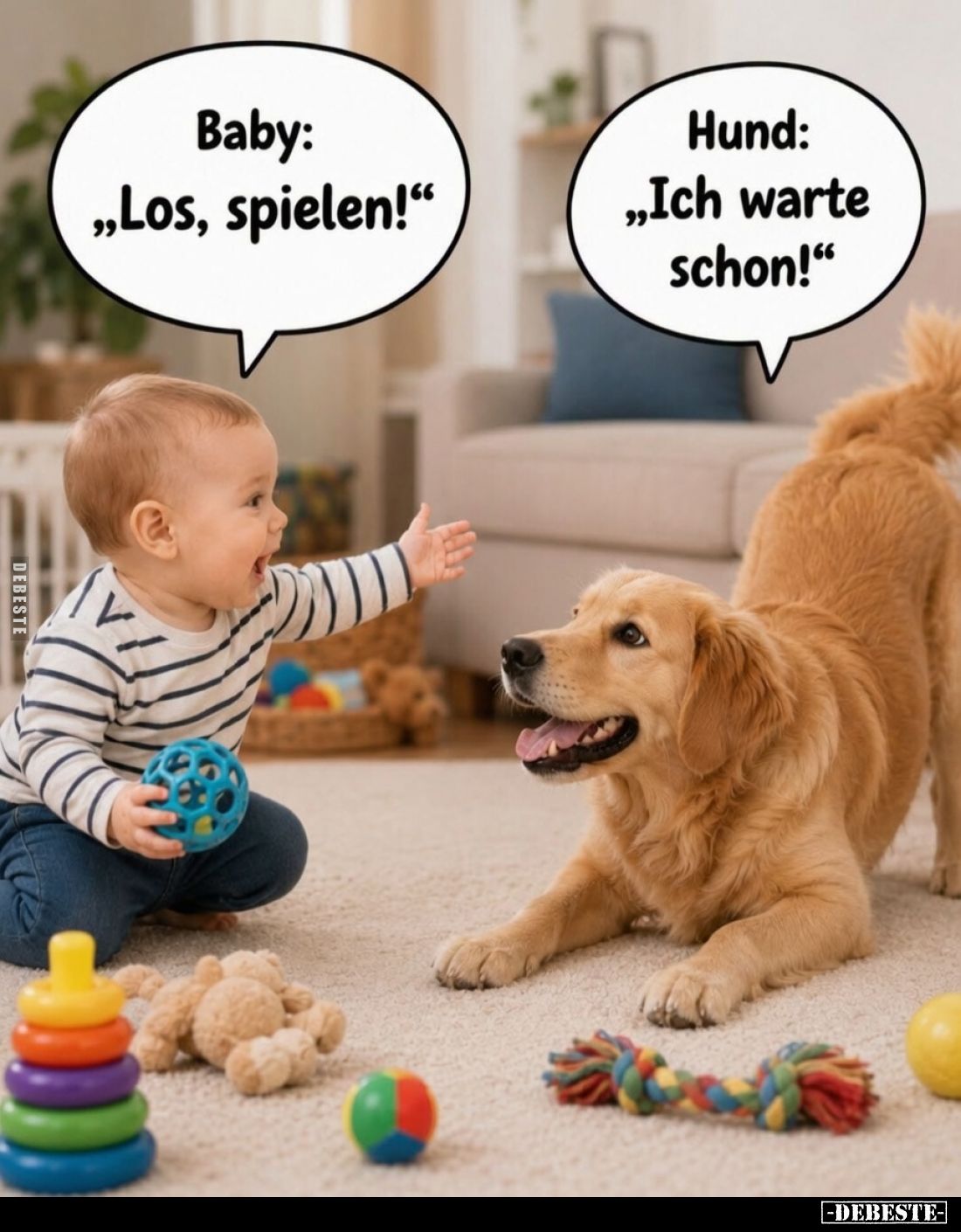"Los, spielen!"
- "Ich warte schon!"