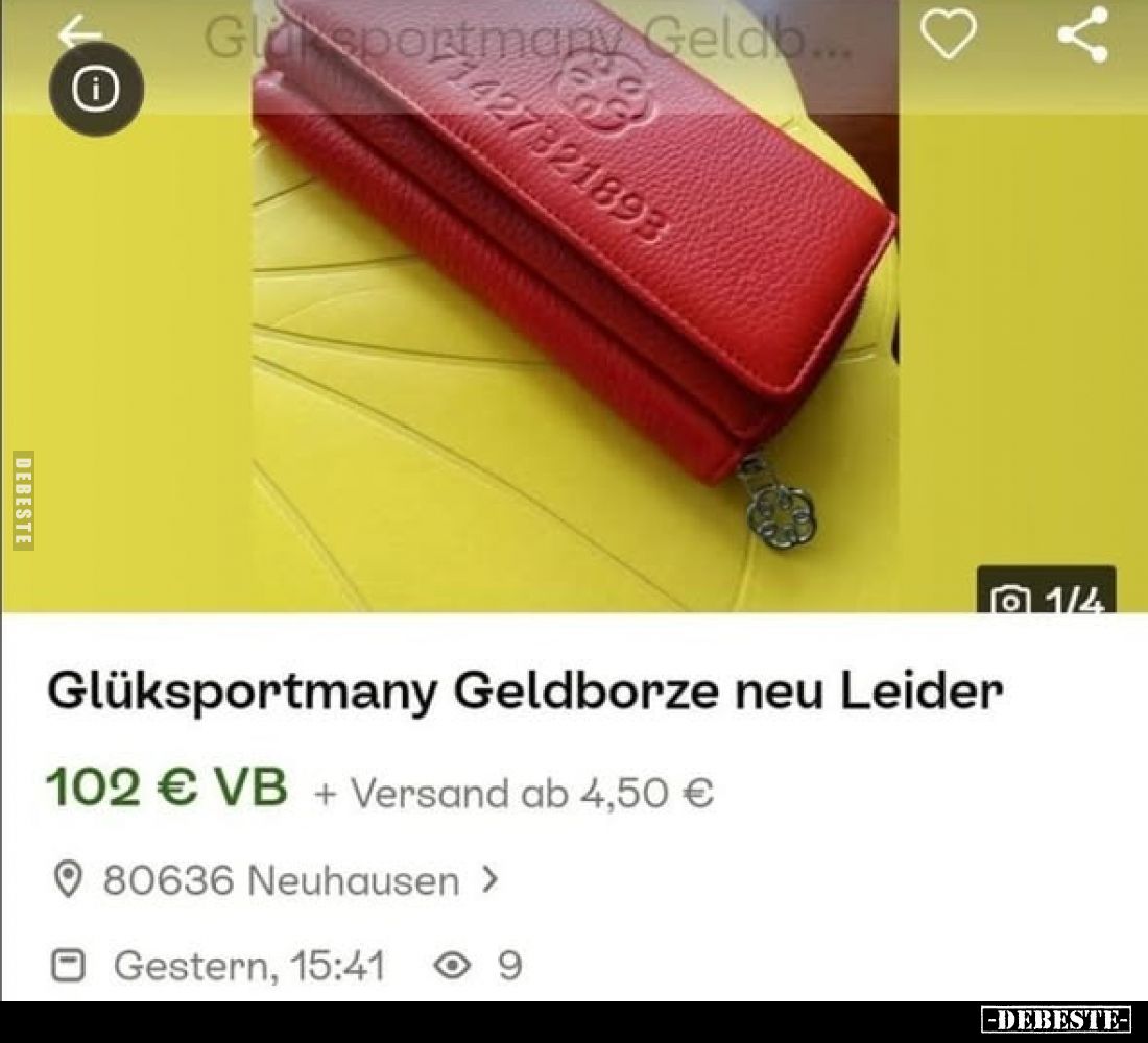 Glüksportmany Geldborze neu Leider.