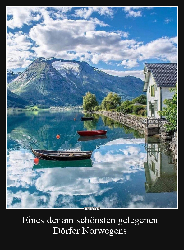 Eines der am schönsten gelegenen Dörfer Norwegens..