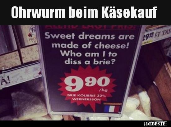 Ohrwurm beim Käsekauf.. - Lustige Bilder | DEBESTE.de