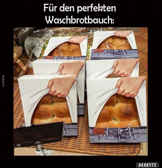 Für den perfekten Waschbrotbauch.. - Lustige Bilder | DEBESTE.de