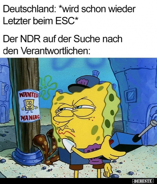 Deutschland: *wird schon wieder Letzter beim ESC*.. - Lustige Bilder | DEBESTE.de