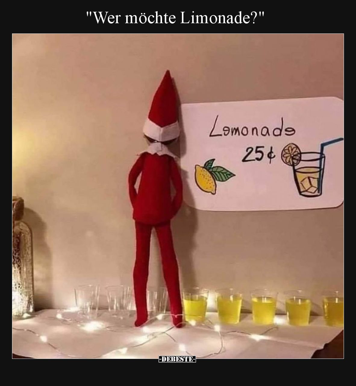 Wer möchte Limonade?