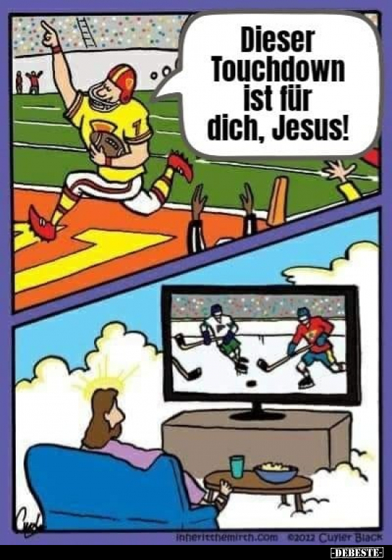 Dieser Touchdown ist für dich, Jesus!.. - Lustige Bilder | DEBESTE.de