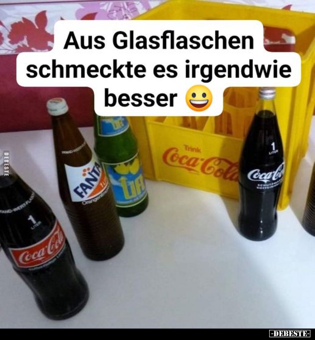 Aus Glasflaschen schmeckte es irgendwie besser.