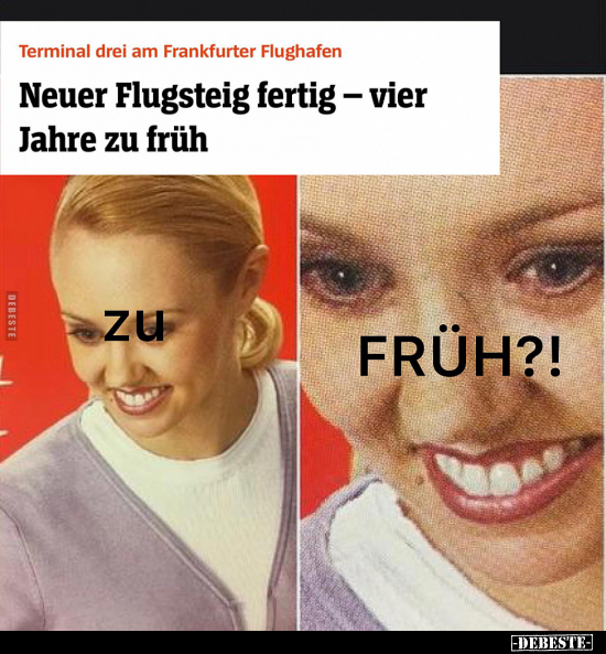 Neuer Flugsteig fertig - vier Jahre zu früh