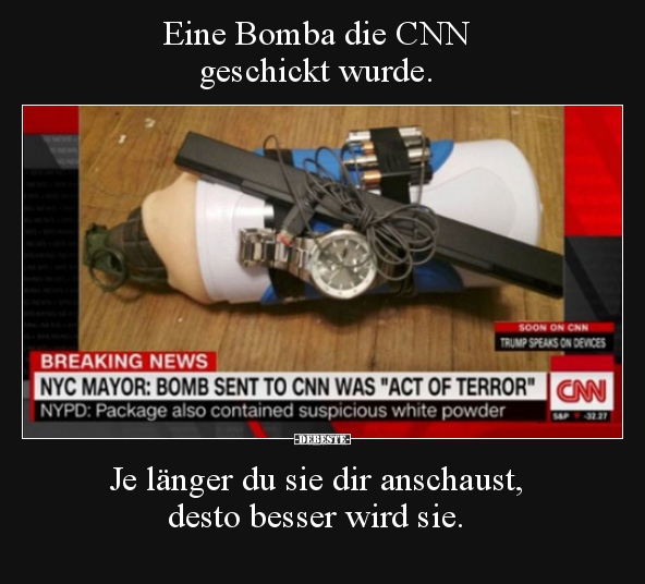 Eine Bomba die CNN geschickt wurde.. - Lustige Bilder | DEBESTE.de