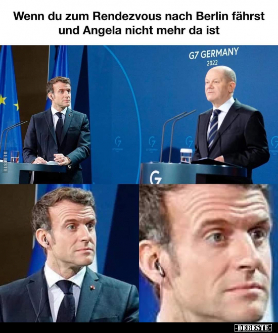 Wenn du zum Rendezvous nach Berlin fährst und Angela nicht.. - Lustige Bilder | DEBESTE.de